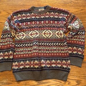 Warm heavy men’s knit sweater